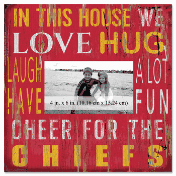 Kansas City Chiefs 10x10 In This House Frame