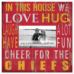 Kansas City Chiefs 10x10 In This House Frame