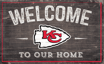 Kansas City Chiefs 11x19 Welcome to our Home Sign