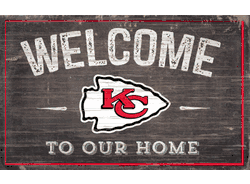 Kansas City Chiefs 11x19 Welcome to our Home Sign
