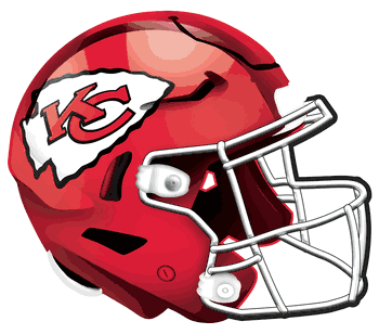 Kansas City Chiefs 12in Authentic Helmet Sign