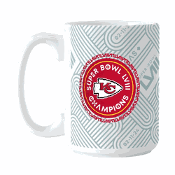 Kansas City Chiefs 15oz SB 58 Champions Sublimated Mug