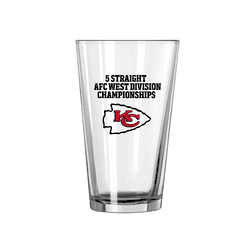 Kansas City Chiefs 16oz 5 Straight Pint Glass
