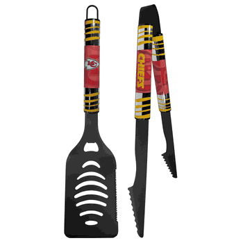 Kansas City Chiefs 2 pc Black Tailgate BBQ Set