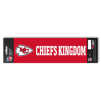 Kansas City Chiefs 2 Piece Team Slogan Decal Sticker Set