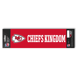 Kansas City Chiefs 2 Piece Team Slogan Decal Sticker Set