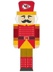Kansas City Chiefs 31" Nutcracker Leaner