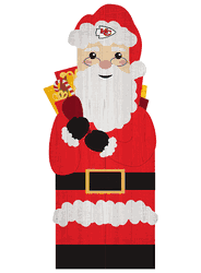Kansas City Chiefs 31" Santa Leaner