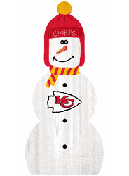 Kansas City Chiefs 31" Snowman Leaner