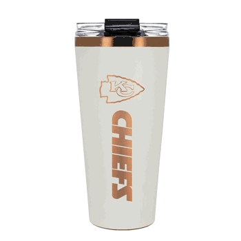 Kansas City Chiefs 32oz Crme and Copper Big Slim Tumbler with Straw
