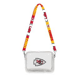 Kansas City Chiefs 3D Logo Clear Fanny Fan Purse
