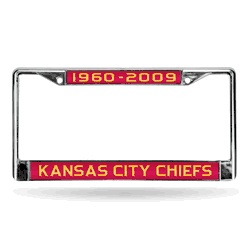 Kansas City Chiefs 50Th Anniversary Laser Chrome Frm