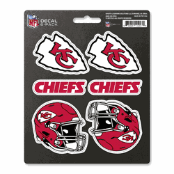 Kansas City Chiefs 6 Count Mini Decal Sticker Pack