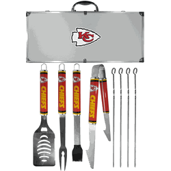 Kansas City Chiefs 8 pc Logo BBQ Set