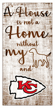 Kansas City Chiefs A House is not a Home Sign