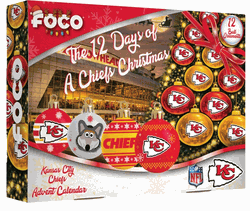 Kansas City Chiefs Advent Calendar Ball Ornament