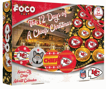 Kansas City Chiefs Advent Calendar Ball Ornament
