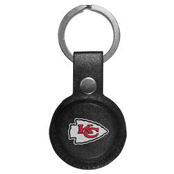 Kansas City Chiefs AirTag Compatible Leather Key Chain