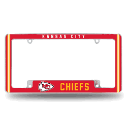 Kansas City Chiefs Alternate Design All Over Chrome Frame