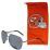 Kansas City Chiefs Aviator Sunglasses and Bag Set