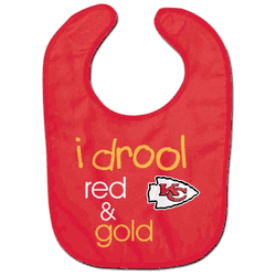 Kansas City Chiefs Baby Bib All Pro Style I Drool Design