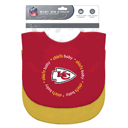 Kansas City Chiefs Baby Bibs 2-Pack