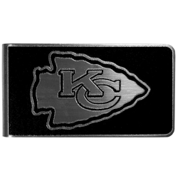 Kansas City Chiefs Black and Steel Money Clip