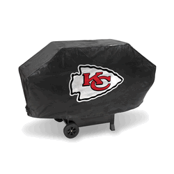 Kansas City Chiefs Black Deluxe Grill Cover