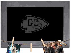 Kansas City Chiefs Blank Chalkboard with frame & clothespins 11x19 Sign