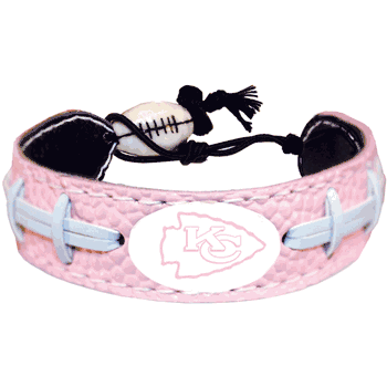 Kansas City Chiefs Bracelet Pink Football CO