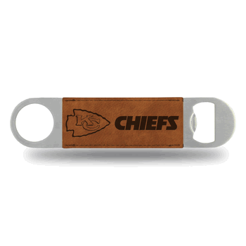 Kansas City Chiefs Brown Laser Engraved Bar Blade