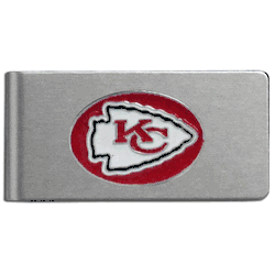 Kansas City Chiefs Brushed Metal Money Clip