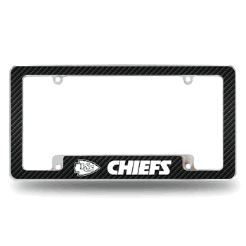Kansas City Chiefs Carbon Fiber Design All Over Chrome Frame