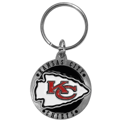 Kansas City Chiefs Carved Metal Key Chain