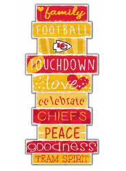Kansas City Chiefs Celebrations Stack 24" Sign