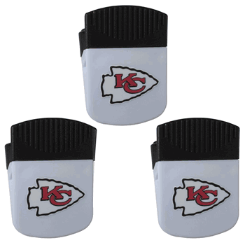 Kansas City Chiefs Chip Clip Magnets, 3pk