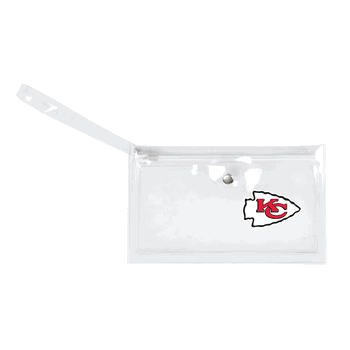Kansas City Chiefs Clear Ticket Wristlet