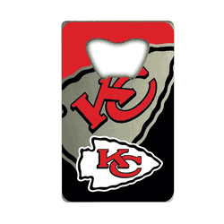 Kansas City Chiefs Credit Card Style Bottle Opener - 2 x 3.25