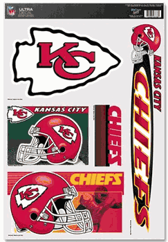 Kansas City Chiefs Decal 11x17 Ultra