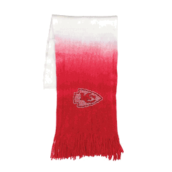 Kansas City Chiefs Dip Dye Scarf Light Red