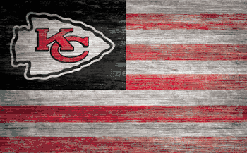Kansas City Chiefs Distressed Flag 11x19