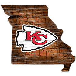 Kansas City Chiefs Distressed State with Logo
