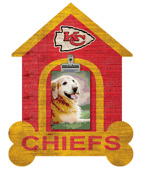 Kansas City Chiefs Dog Bone House Clip Frame
