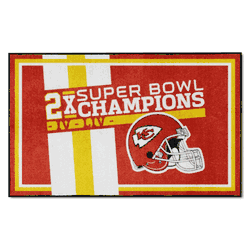 Kansas City Chiefs Dynasty 4ft. x 6ft. Plush Area Rug