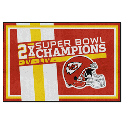Kansas City Chiefs Dynasty 5ft. x 8ft. Plush Area Rug