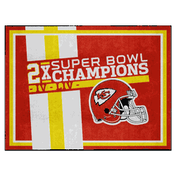 Kansas City Chiefs Dynasty 8ft. x 10ft. Plush Area Rug