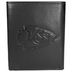 Kansas City Chiefs Embossed Leather Tri-fold Wallet