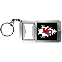 Kansas City Chiefs Flashlight Key Chain with Bottle Opener
