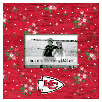 Kansas City Chiefs Floral 10x10 Frame