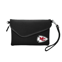 Kansas City Chiefs Fold Over Crossbody Pebble BLCK